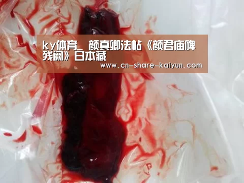 ky体育_
颜真卿法帖《颜君庙碑残阙》日本藏(图4)